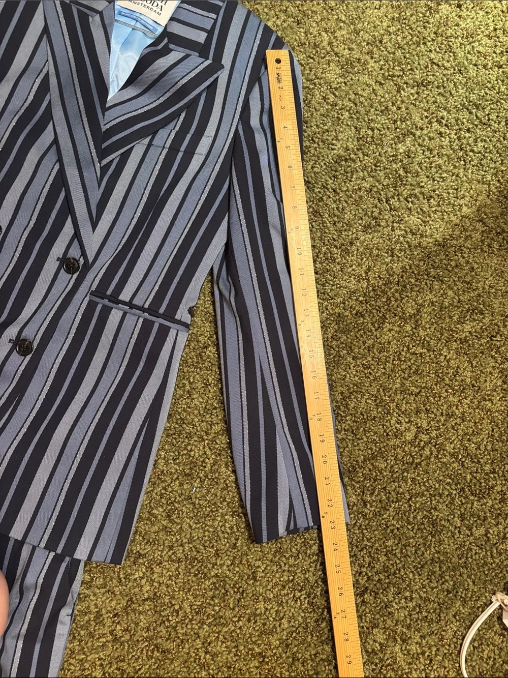Scotch & Soda Navy and Light Blue Striped Women's Pantsuit